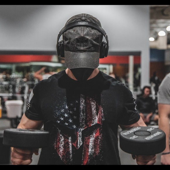 Gruntstyle Black spartan x American flag t-shirt - Picture 5 of 5